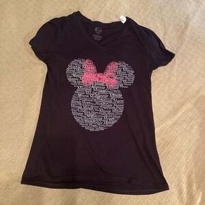 Disney Parks Authentic Minnie Mouse Black Short Sleeve T-Shirt